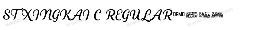 STXINGKAI C REGULAR字体转换